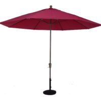 11 ft fiberglass rib auto tilt market umbrella