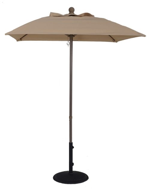 6 1/2' Aluminum Market Square Auto-Tilt Umbrella