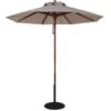 7.5 ft wood market umbrella