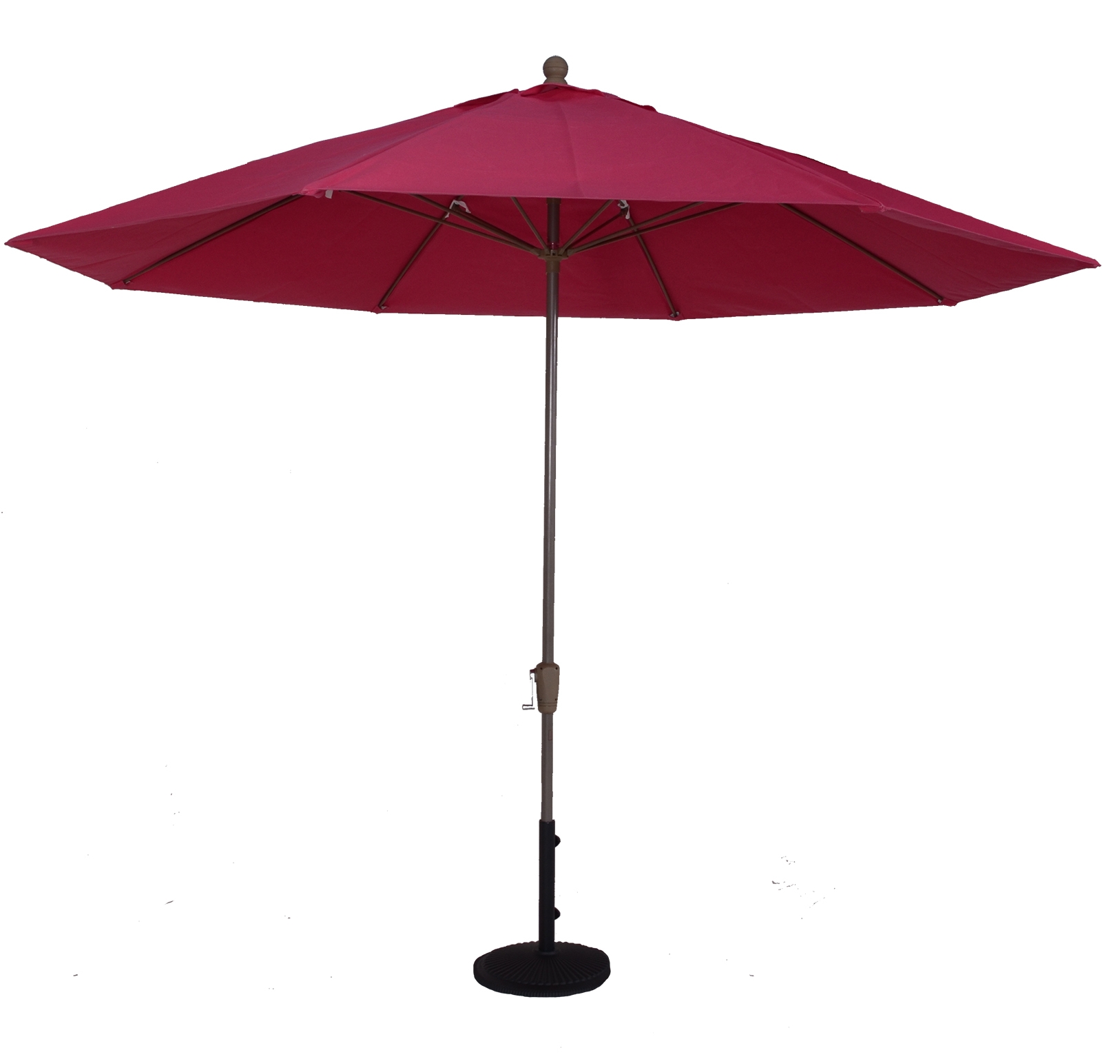 11 ft fiberglass rib auto tilt market umbrella