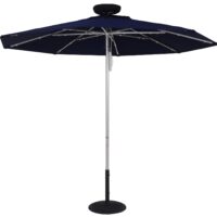 7.5 ft. Fire Retardant Solar Powered Umbrella